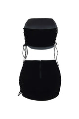 Life Of Sin Lace Up Top &amp; Skirt SET matching sets EDGE 