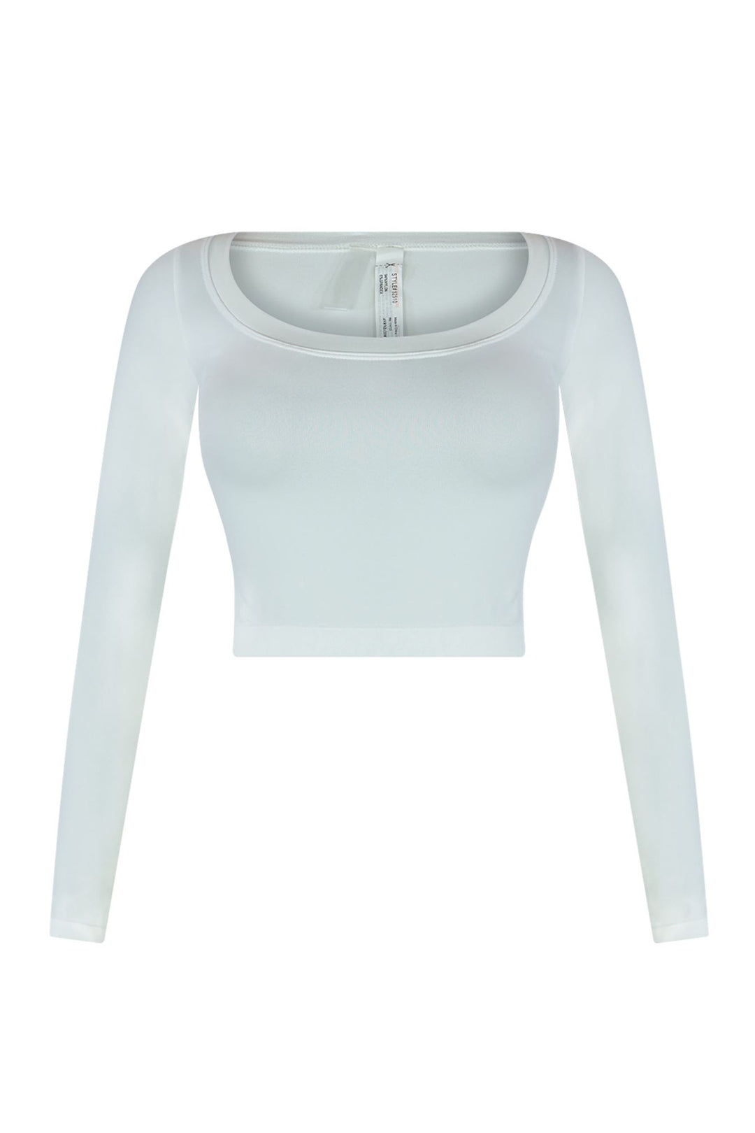 Soft Smooth Long Sleeve Crop Top Crop Top EDGE Small/Medium White 