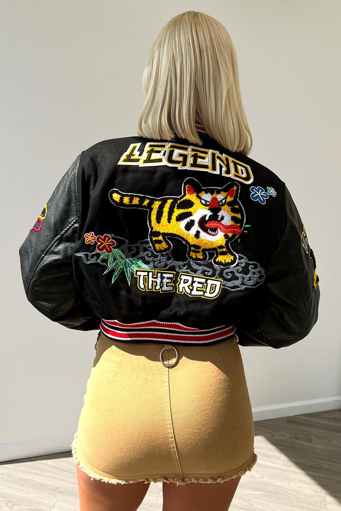 Legend Cropped Varsity Jacket Outerwear EDGE 