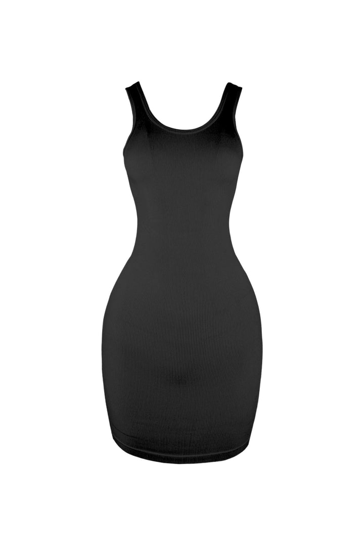 Hera Seamless Tank Mini Dress DRESS EDGE Small/Medium Black 