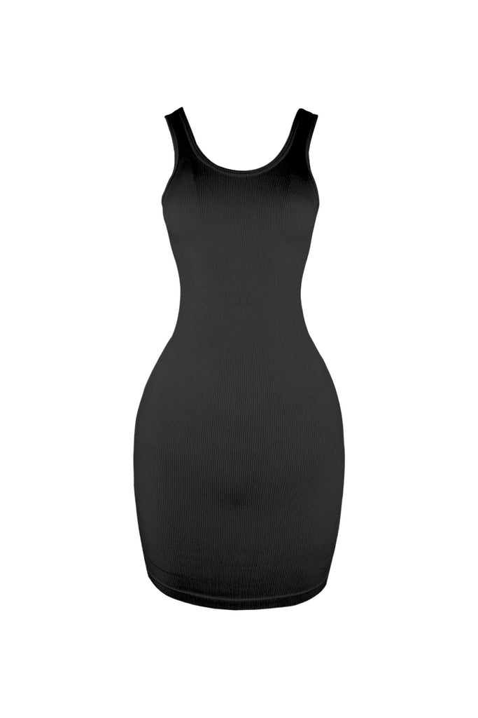Hera Seamless Tank Mini Dress DRESS EDGE Small/Medium Black 