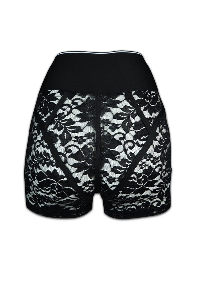 Graphic Lace High Rise Shorts shorts KNOWSTYLE 