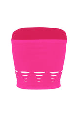 Electricity Cut Out Tube Top - Hot Pink -EDGEbyKS