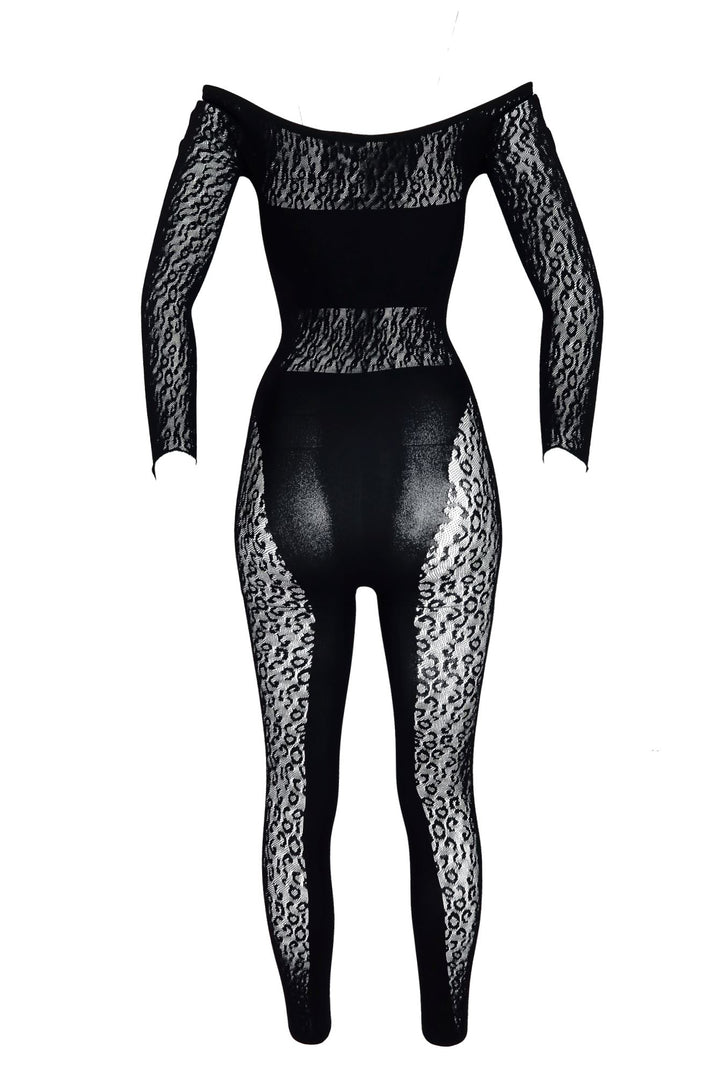 Candice Hallow Out Pearl Off Shoulder Jumpsuit jumpsuit EDGE 