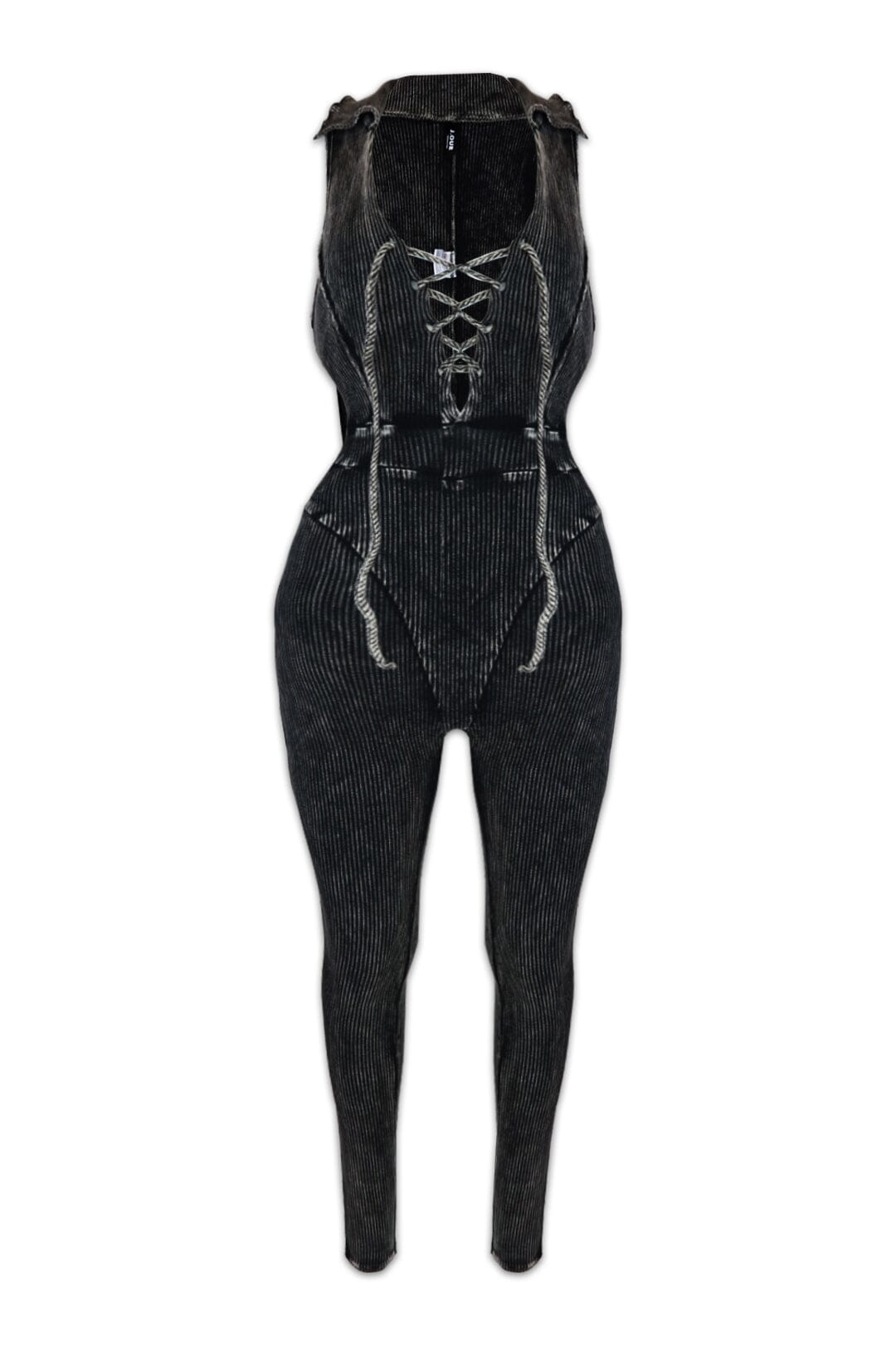 Nikita Mineral Washed Jumpsuit - Charcoal -EDGEbyKS