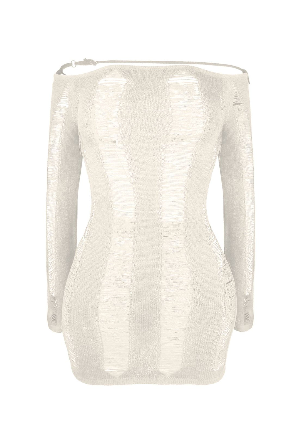 Zion Long Sleeve Mini Dress - Oatmeal - EDGEbyKS