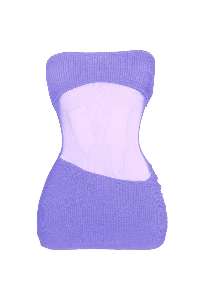 Too Close Tube Micro Mini Dress - Lavender - EDGEbyKS