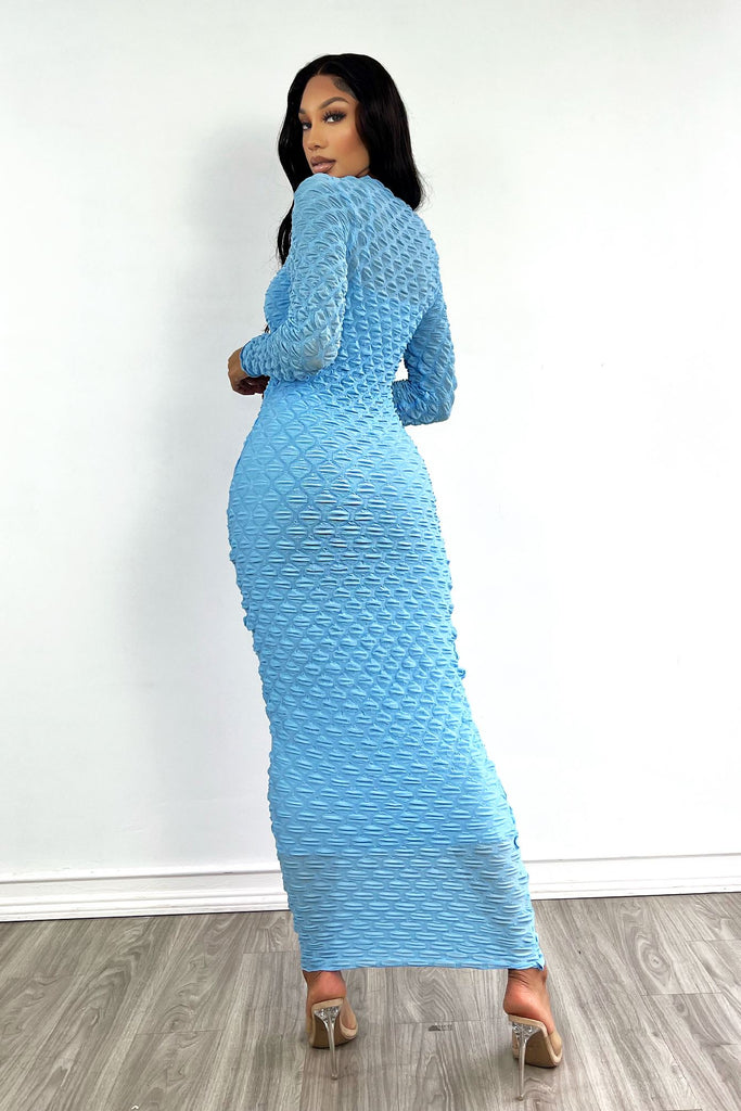 Tropic Storm Bubble Maxi Dress Dresses EDGE 