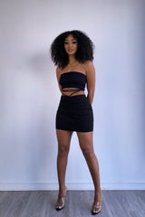 Maddy Wrap Around Skirt - Black - KNOWSTYLE - EDGE - EDGEONLINESTORE