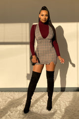 Make A Wish Ribbed Turtle Neck Crop Top - Burgundy - KNOWSTYLE - EDGE - EDGEONLINESTORE