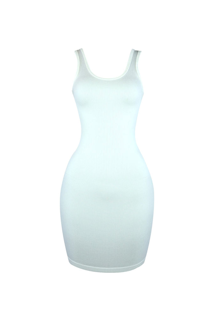 Hera Seamless Tank Mini Dress DRESS EDGE Small/Medium White 