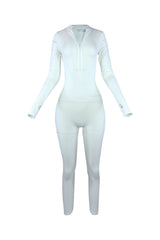 Nyx Thumbhole Jumpsuit Apparel &amp; Accessories EDGE Small/Medium White 