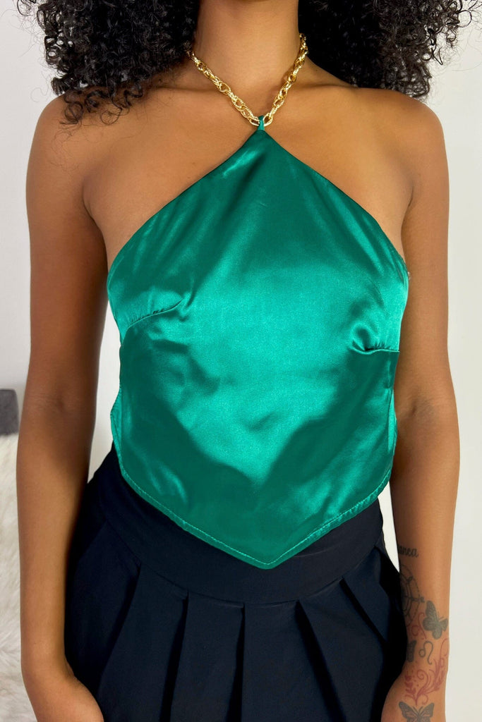 Emerald Chain Top - Green - KNOWSTYLE - EDGE - EDGEONLINESTORE