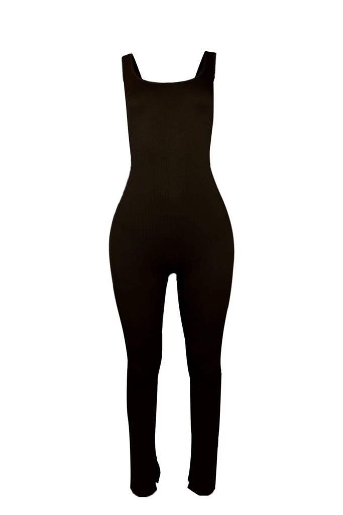 The Village Hem Slit Jumpsuit Rompers + Jumpsuits EDGE Small/Medium Black 