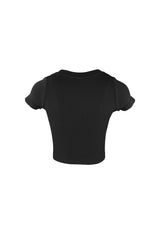 Soft Basic Smooth Cropped Tee Crop Top EDGE 