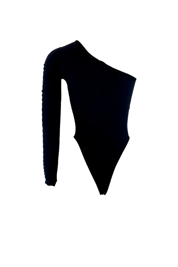 Ember One Sleeve Hallow Out Bodysuit Bodysuit EDGE 