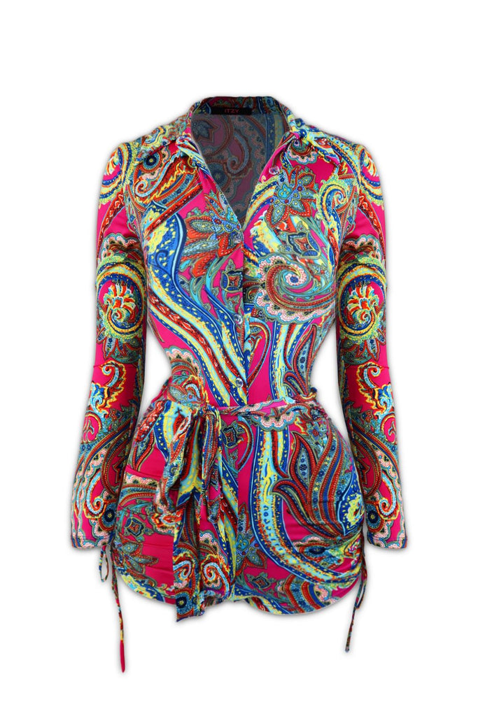 Paisley Print Romper Apparel & Accessories KNOWSTYLE 