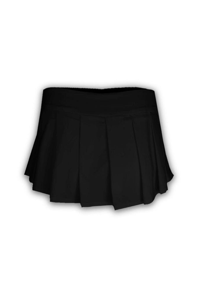 Regina Low Rise Pleated Skirt SKIRT KNOWSTYLE Medium Black 