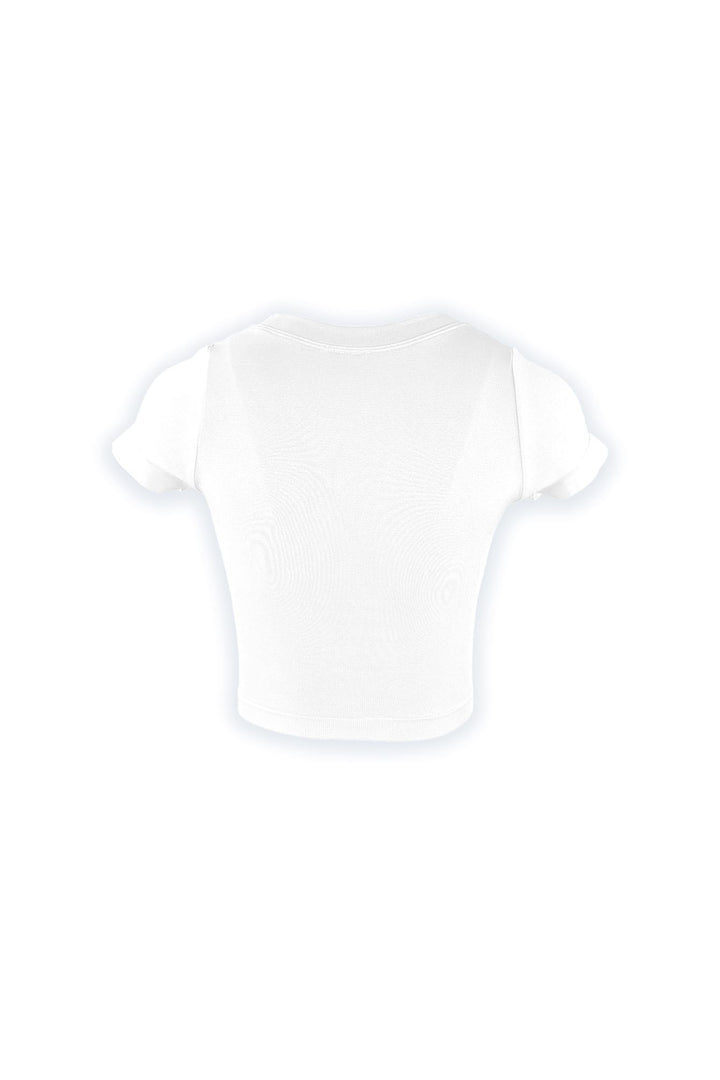 Soft Basic Smooth Cropped Tee Crop Top EDGE 