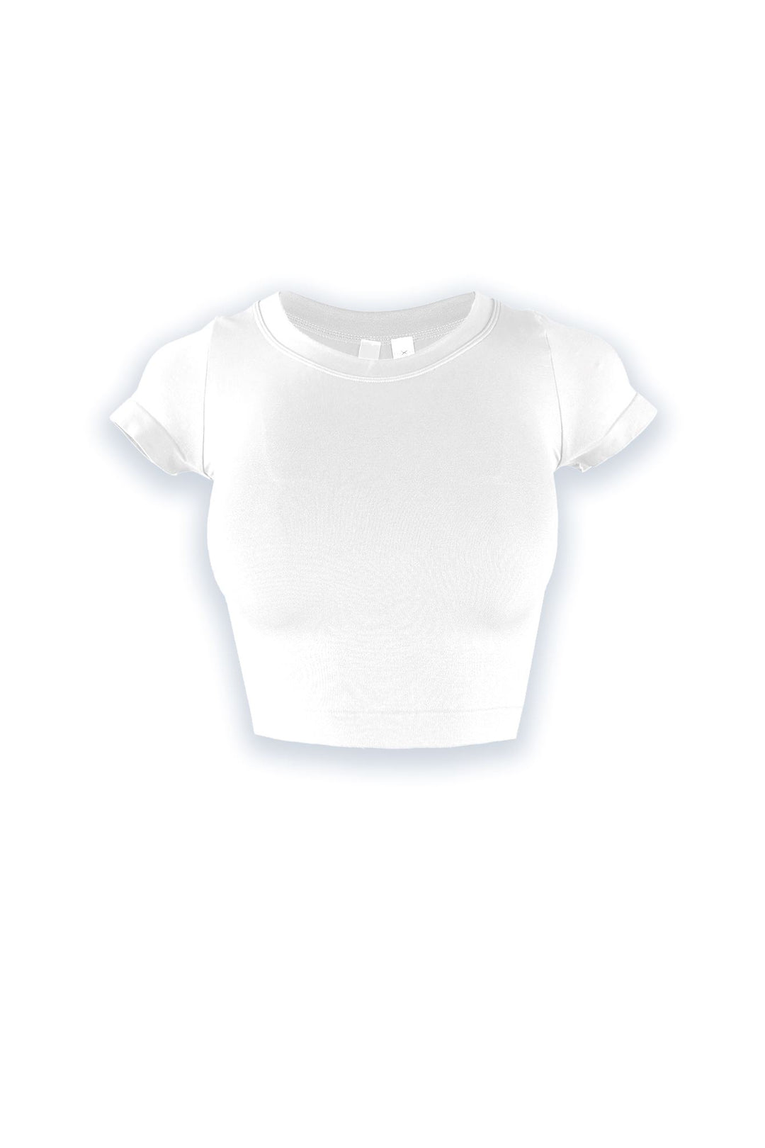 Soft Basic Smooth Cropped Tee Crop Top EDGE 